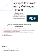 Ciapuscio (1994) Apartado Heinemann y Vieweger