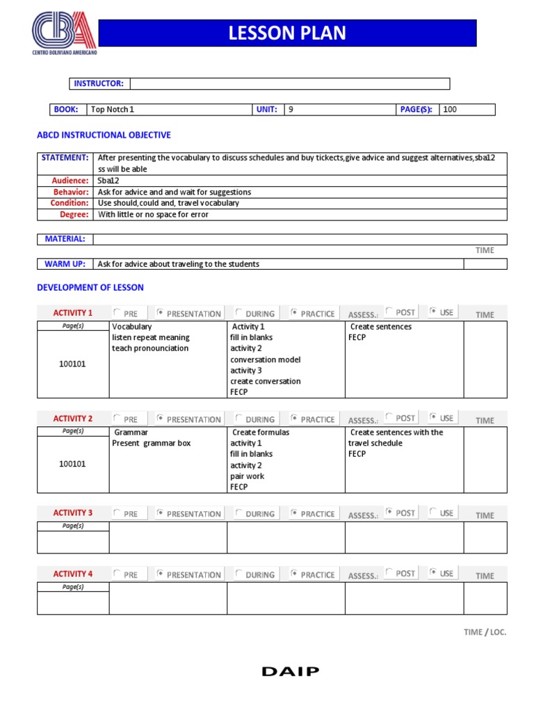 Top Notch 1 Unit 9 100 101 PDF Lesson Plan Epistemology