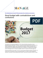 Good Budget With Contradictions and Confusions