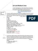 Calculating transmission line parameters and load current