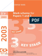 ks3 Science 2003 Marking Scheme PDF