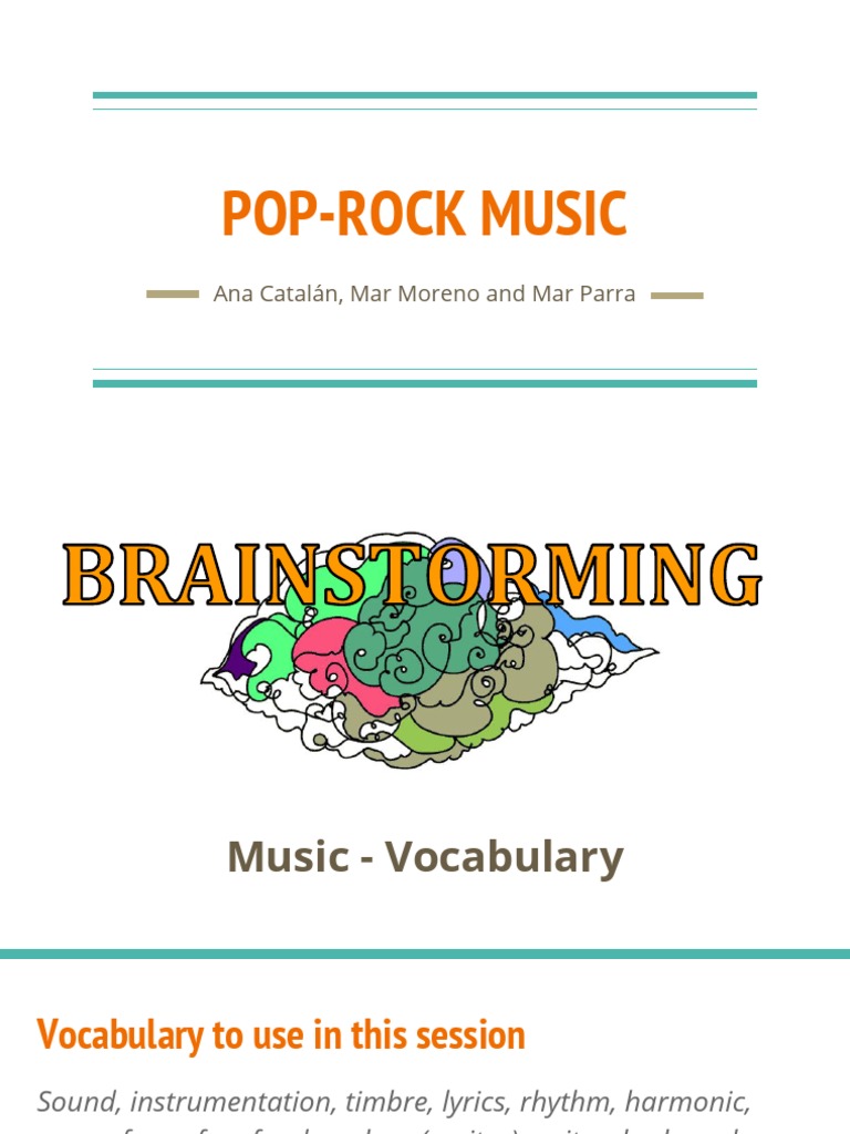Pop-Rock Music: Ana Catalán, Mar Moreno and Mar Parra | PDF