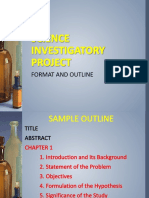 Format and Outline