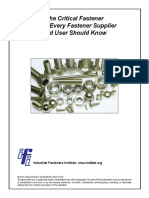 The Critical Fastener Facts Every Fastener Supplier and User Should Know 151020 PDF