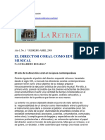 La Retreta Canto Coral y Educación