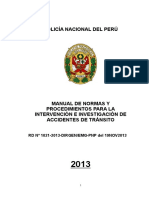 Manual de Intervencion e Investigacion de Transito