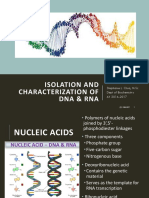 Isolation and Characterization of Dna & Rna: Stephanie L. Chua, M.Sc. Dept of Biochemistry AY 2016-2017