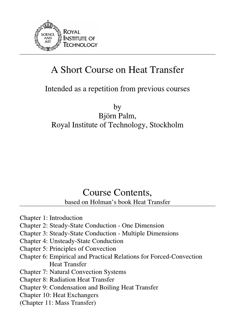 Heat Transfer Lectures | PDF | Boundary Layer | Heat Transfer