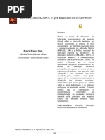 Educação Inclusiva o Que Dizem Os Documentos