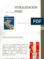 La Descentralización en El Perú
