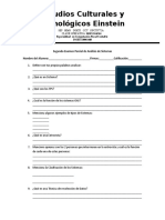 Examen Parcial de Analisis de Sistemas Cuarto Semestre