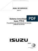 Manual Sistema Inmovilizador Isuzu TFR S Equipo Electrico Programacion Recalibracion Icu Ecm Procedimiento Diagnostico