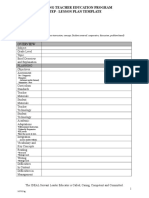 Lesson Plan Template Blank S12
