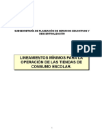 Lineamientos Sobre La Tienda de Consumo y Acta de Designación