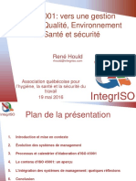Iso 45001 Vers Une Gestion Integree Qualite Environnement Et Sante Et Securite