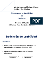 Usabilidad Para El Diseno de Productos y Servicios