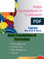 Major Foundations of Curriculum