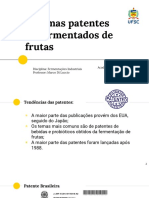 Patentes de Fermentados de Frutas