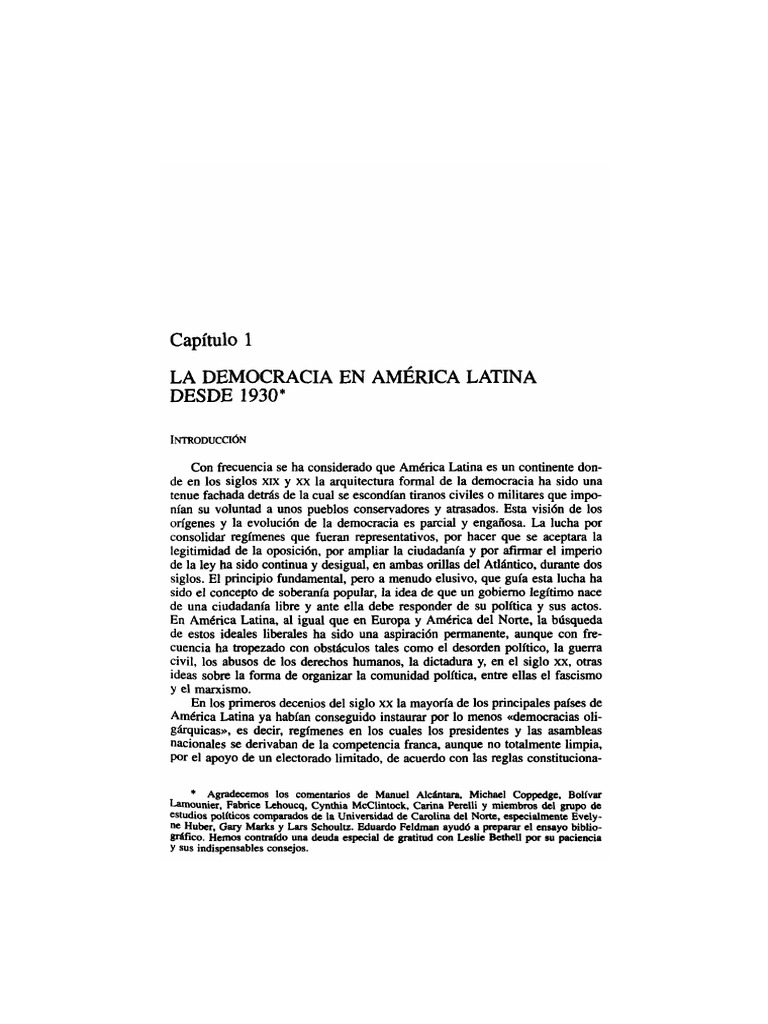 Evolución de la Democracia en América Latina | PDF | Democracia ...