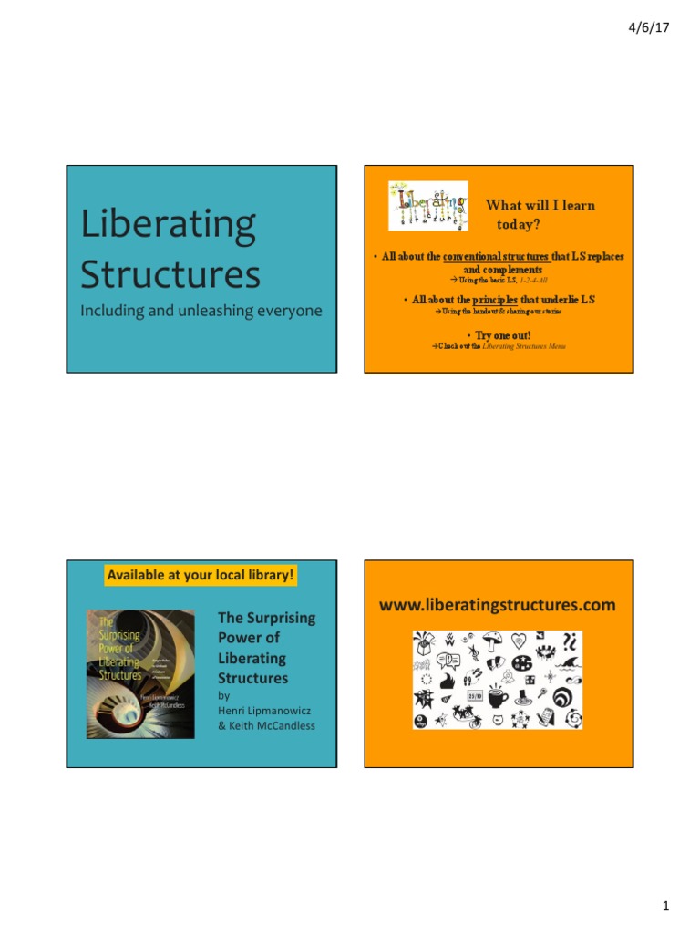 Understanding Liberating Structures | PDF | Leadership | Creativity