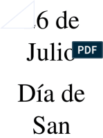 26 de Julio