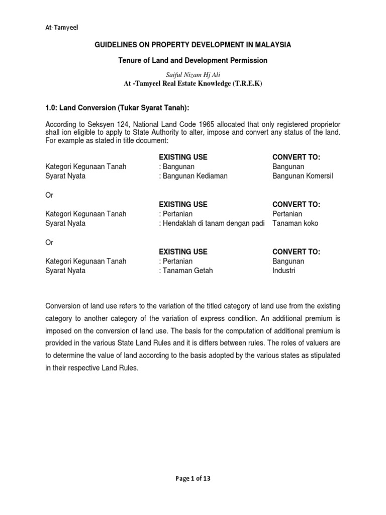 Guidelines On Property Development In Ma Docx Zoning Lease