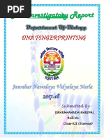 Download DNA FINGERPRINT INVESTIGATORY PROJECT CLASS 12 by DharmanandaHarpal SN352180832 doc pdf