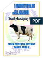 Investigatory Project Casein Present in Different Sample of Milk