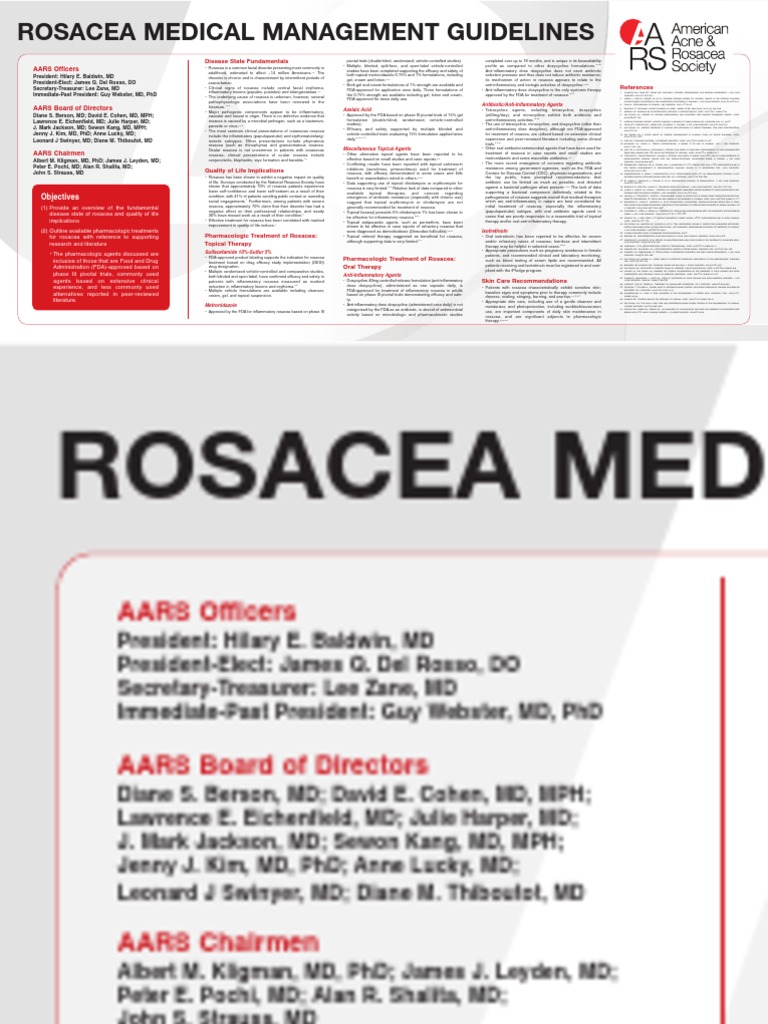 Aars rosacea guidelines 2007 pdf skin care antibiotics