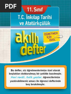 11 Sinif Inkilap Tarihi Akilli Defter