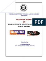 RECRUITMENT & SELECTION PRACTICES AT BIG BAZAAR.doc