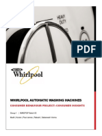 Whirlpool Automatic Washing Machines Consumer Insights