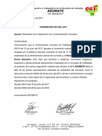 Comunicado 004 Resultados Negociación Municipal