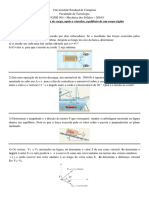 Lista 2 Vetores, Momentos, Tipo de Carga, Apoio e Vínculos, Equilíbrio de Um Corpo Rígido