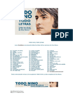 NINO BRAVO-Todas Las Letras de Las Canciones de Nino Bravo