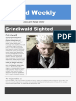 Wizard Weekly: Grindiwald Sighted