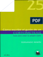 Marin Fernando Como Escribir El Guion de Un Cortometraje PDF