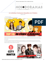 10 Dramas Coreanos Basados en Cómics