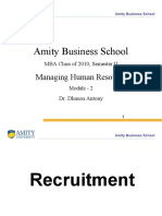 Amity Business School: Managing Human Resource