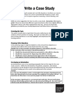 How To Write A Case Study PDF