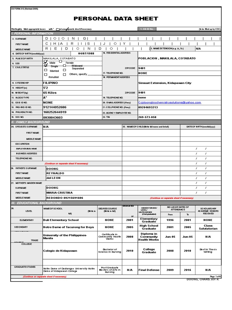 Pds Graduate School Nursing