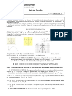 Guia de Estudio Función Cuadrática