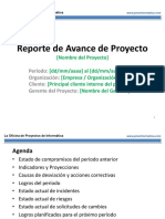 PMOInformatica Plantilla Reporte de Avance de Proyecto.pptx