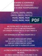 Letra de Canciones Cristianas en Power Point