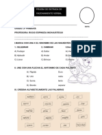 Prueba de Entrada De