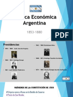Politica ECONOMICA ARGENTINA 1853-1880