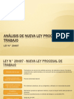 Analisis y Resumen de Ley 29497