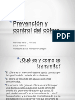 Prevención y Control Del Cólera