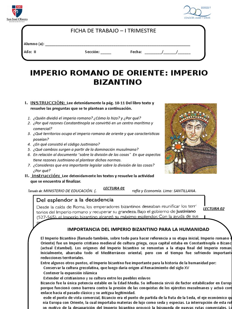 Imperio Bizantino Practica imperio Bizantino imperio Romano