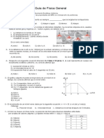 Guía de Física General sobre Movimiento Rectilíneo Uniforme (MRU